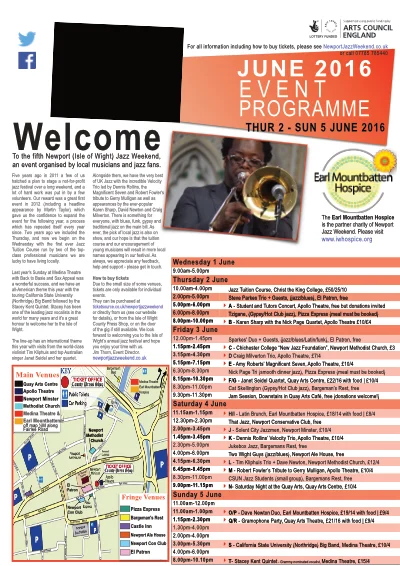 Programme Cover 2016